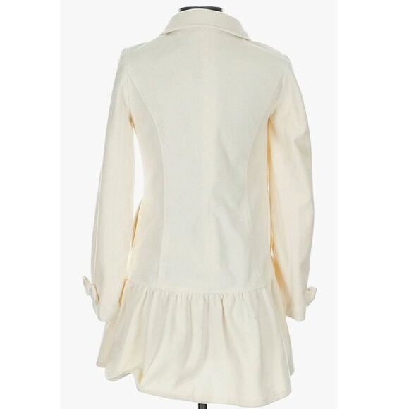 LIZ LISA Hime Gyaru himekaji ivory velveteen coat - Picture 3 of 8
